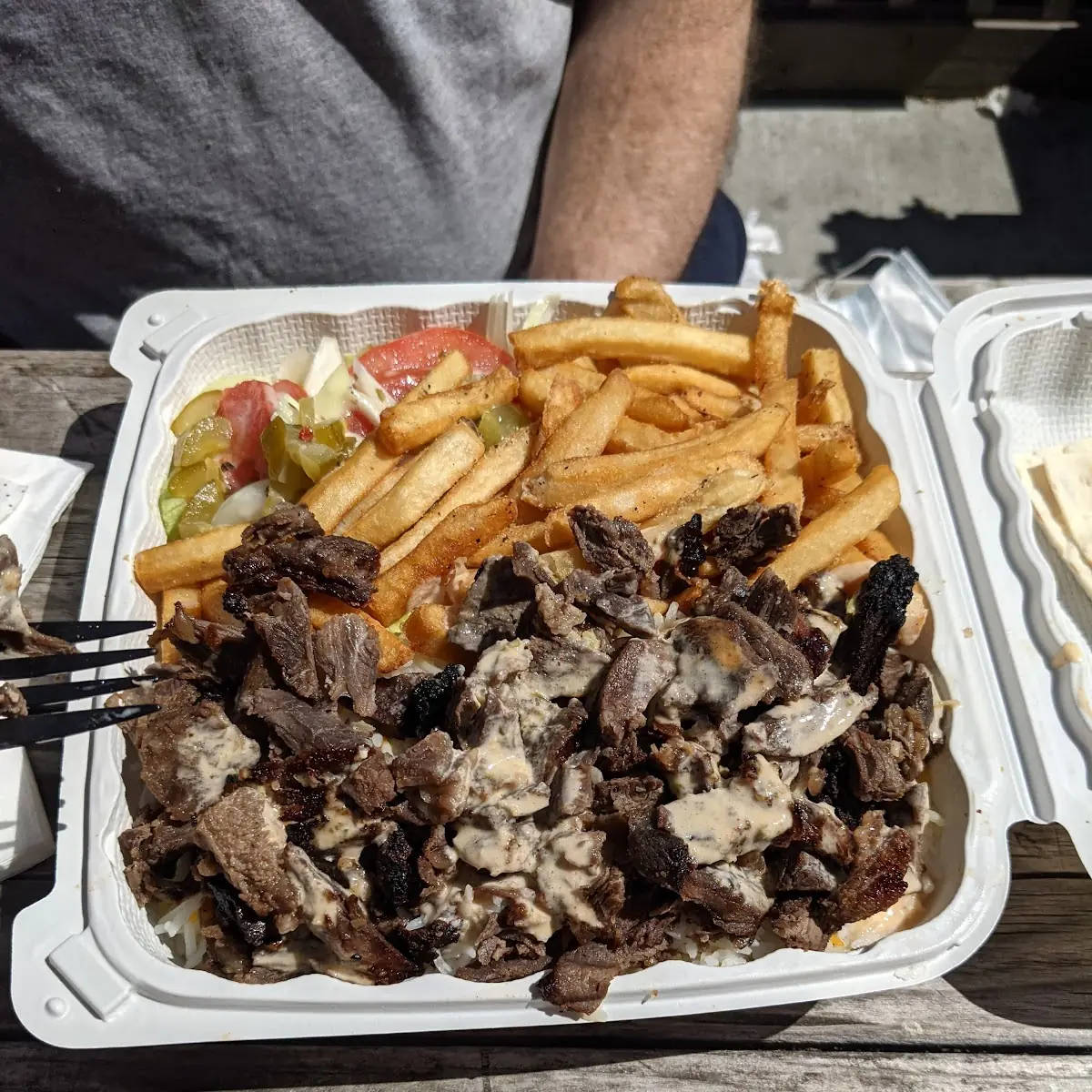 Lamb Shawarma Plate with Fries