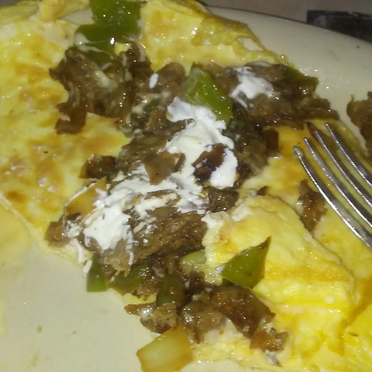 Philly Cheesesteak Omelette