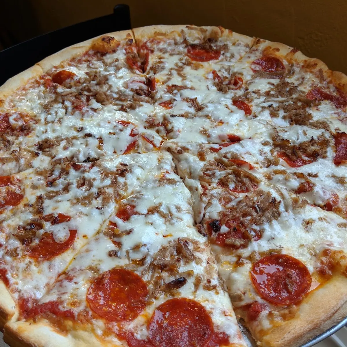 Sausage and Pepperoni Pizza