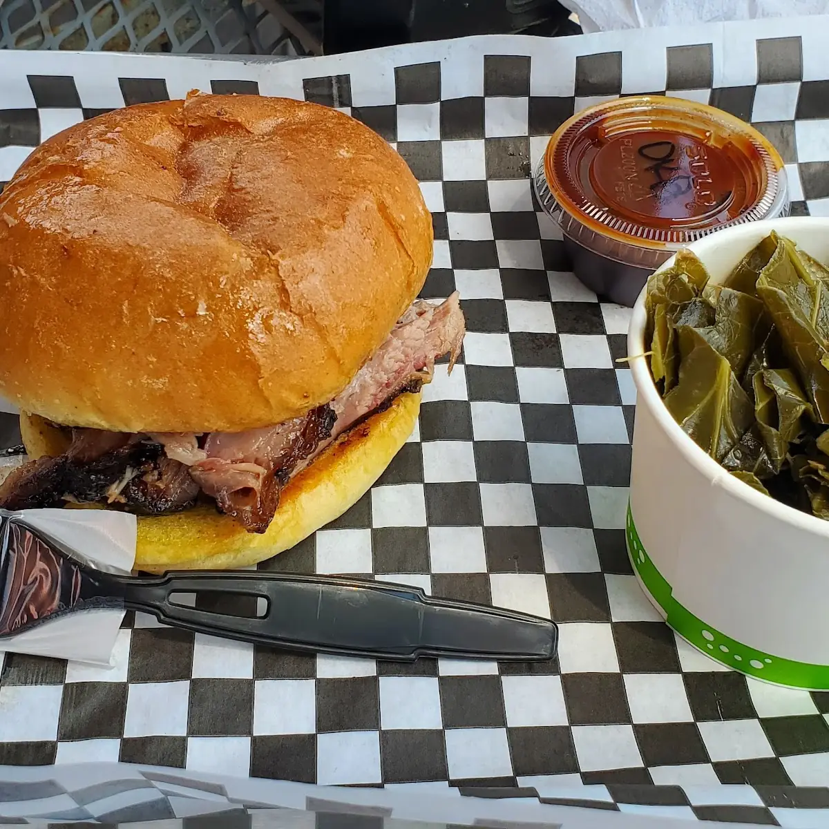 Beef Brisket with Collard Greens