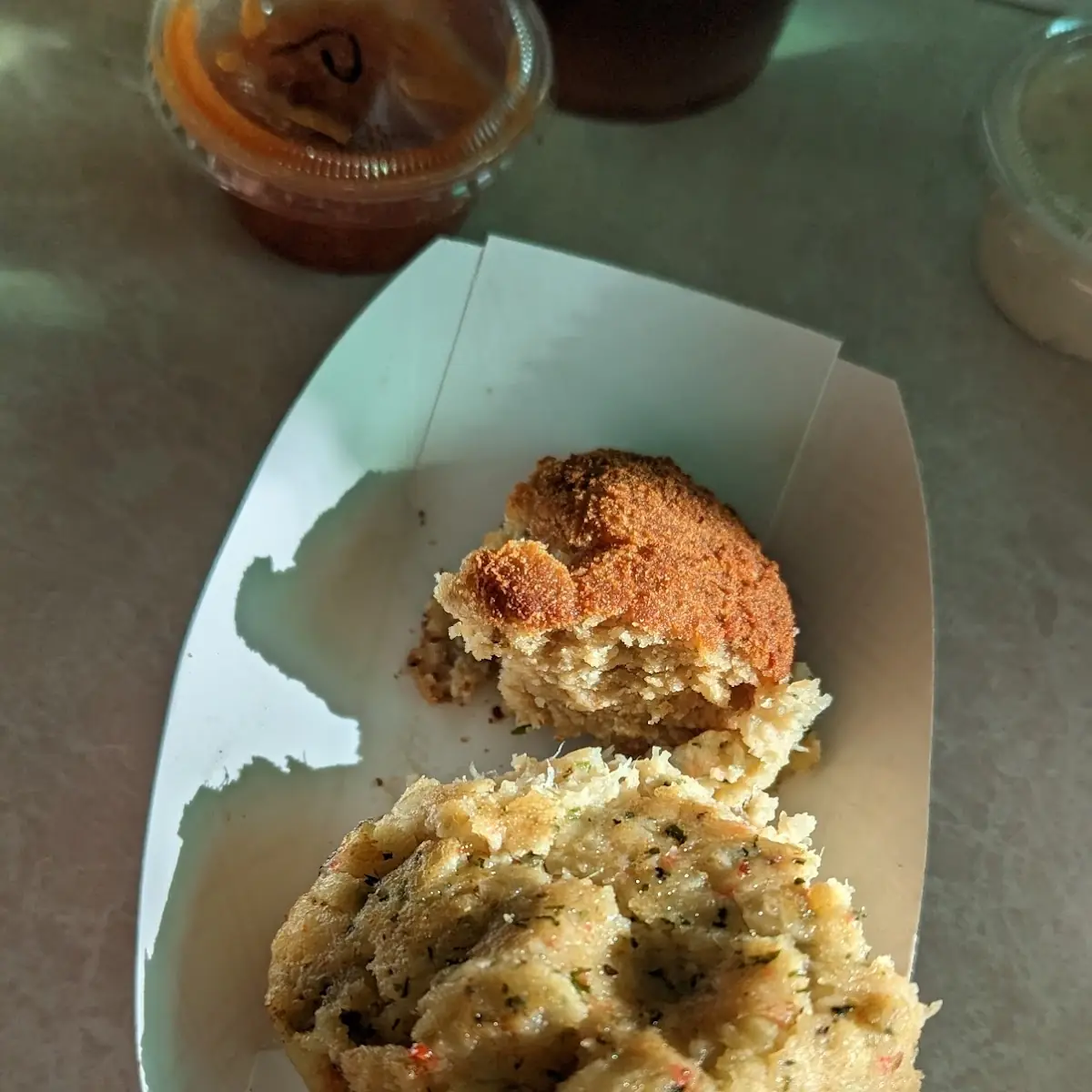 Crab Cakes and Original Breaded Oyster