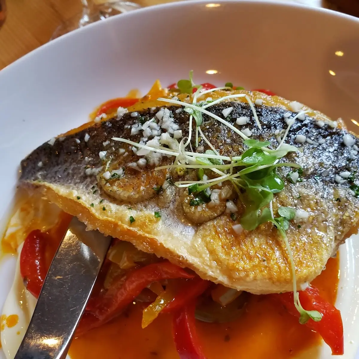 Seared Mediterranean Sea Bass
