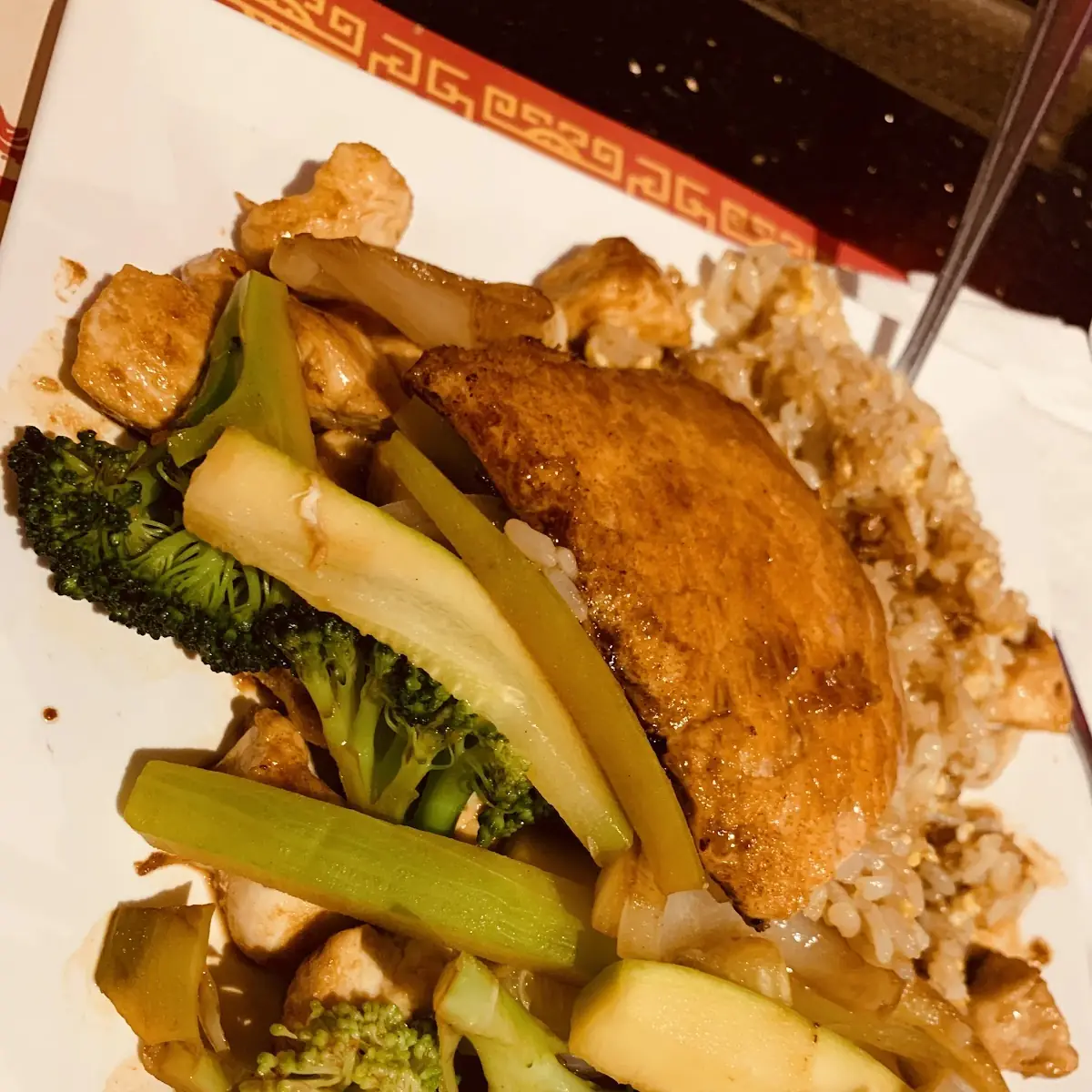 Steamed Vegetables with Salmon