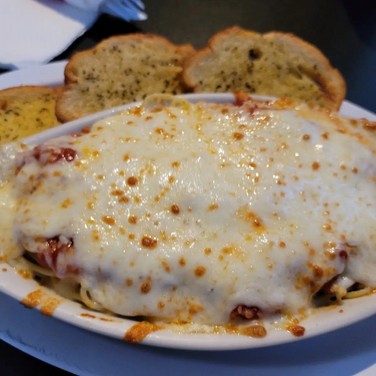 Baked Spaghetti with Meat Sauce