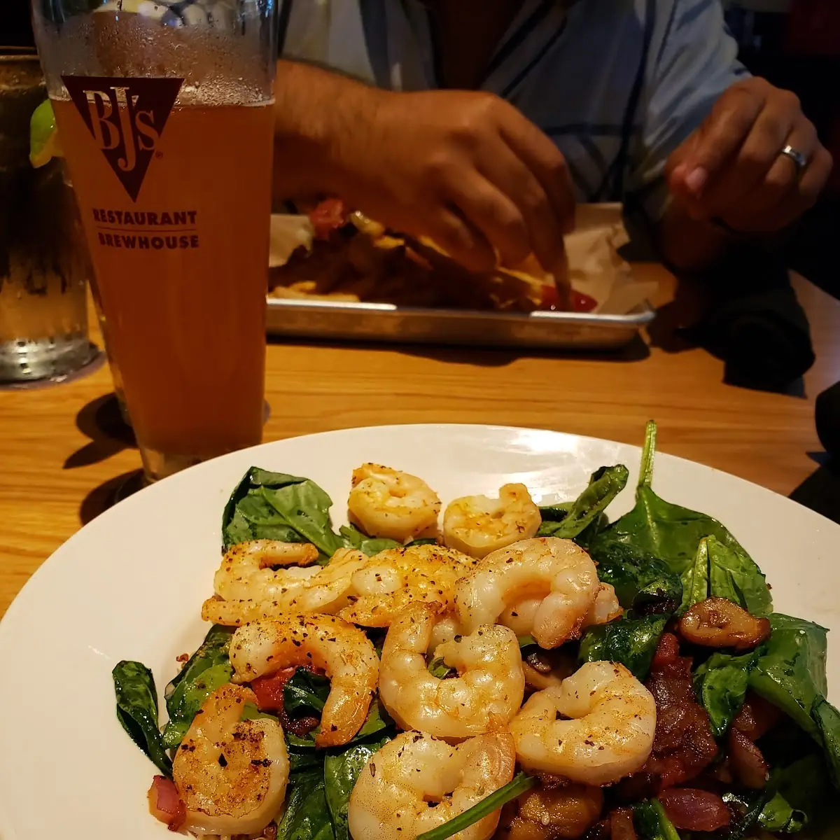BJ's Brewhouse Protein Bowl with Shrimp
