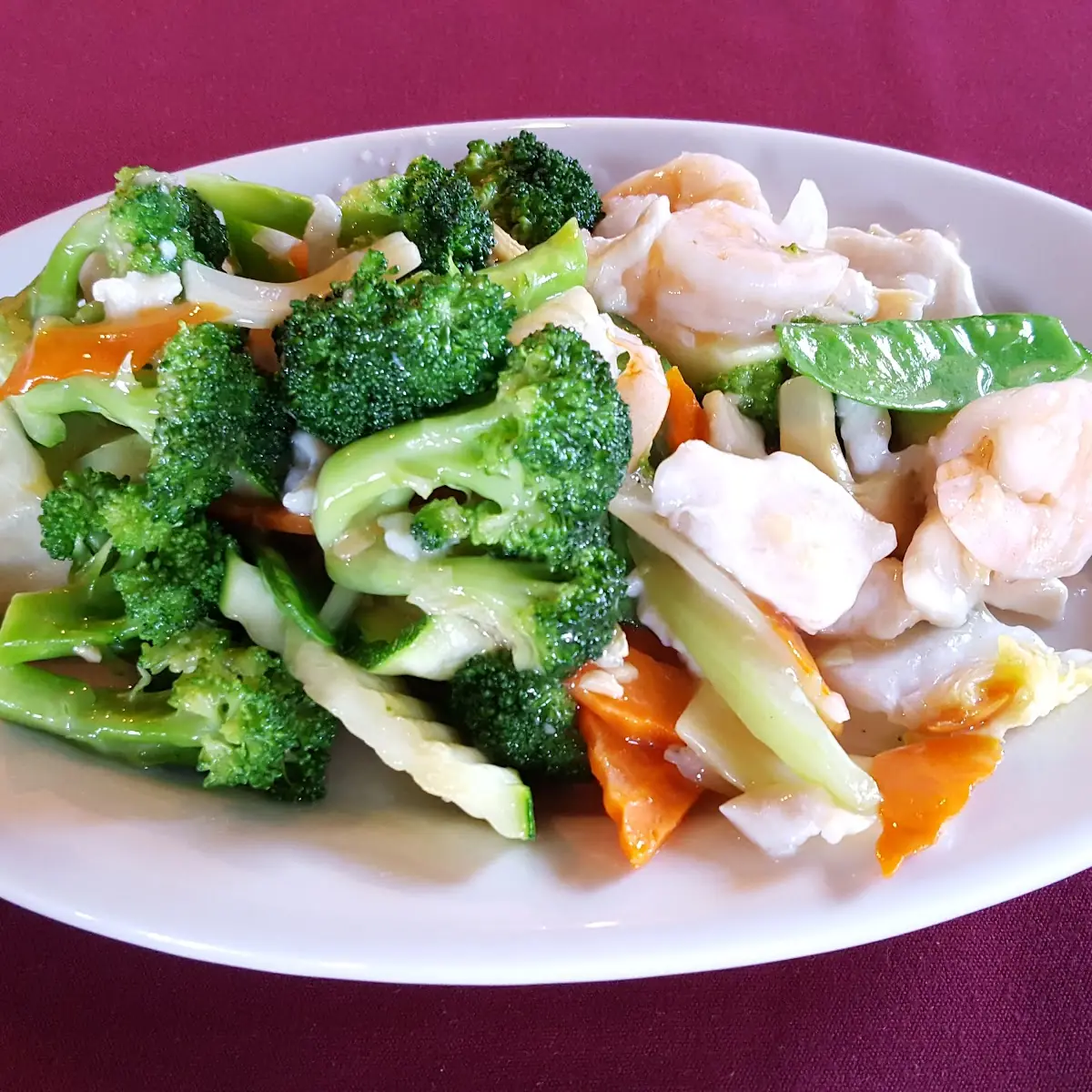 Shrimp and Mixed Vegetables