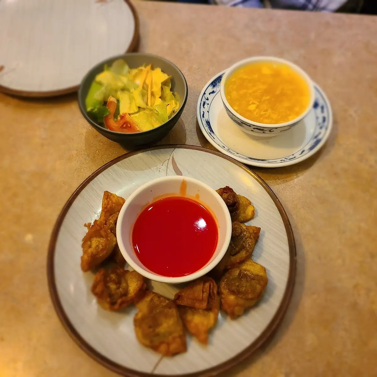 12. Shrimp Wonton Soup with Vegetables (Bowl)