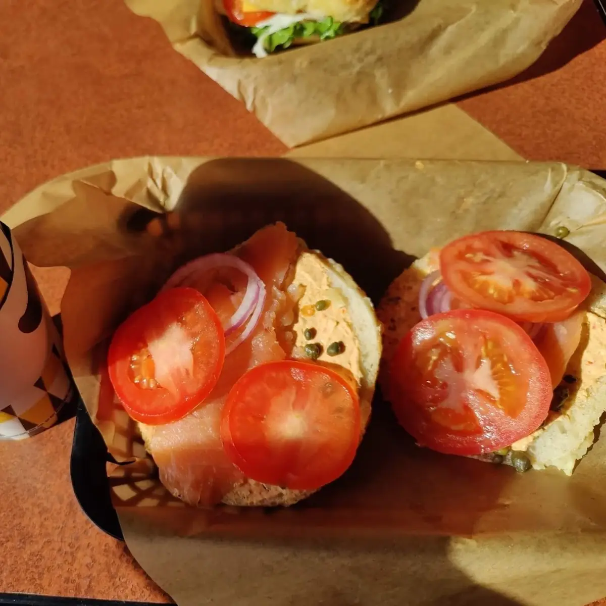 Jalapeno Lox on Spinach Cheese Bagel