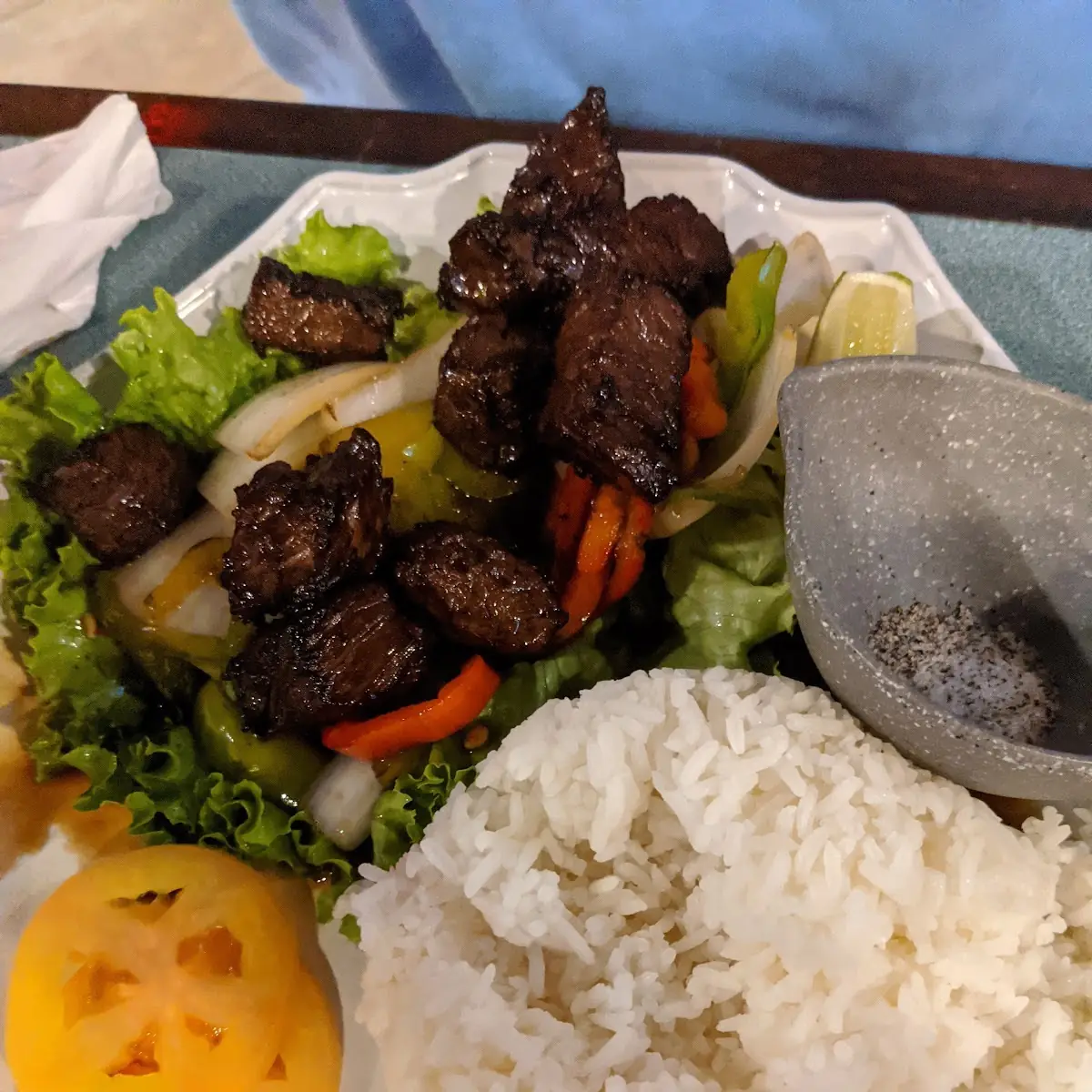 Grilled Pork Ribs Rice - Com Suon Non Nuong