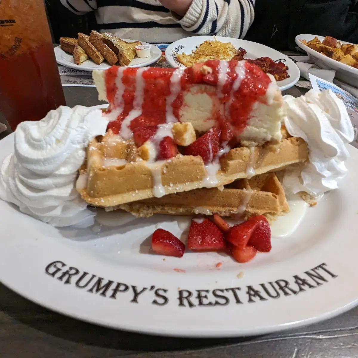 Strawberry Cheesecake Waffles