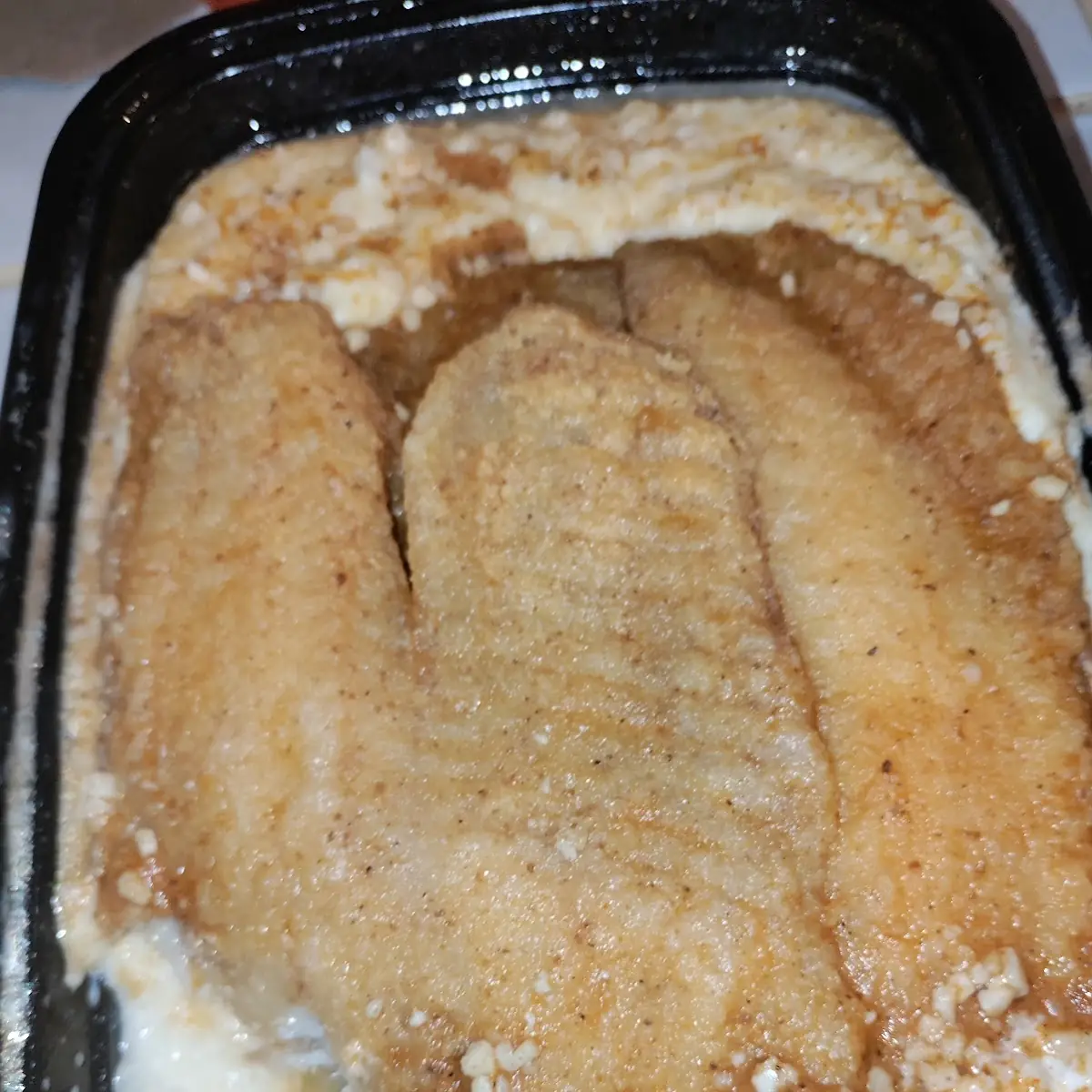 Fish and Cheese Grits