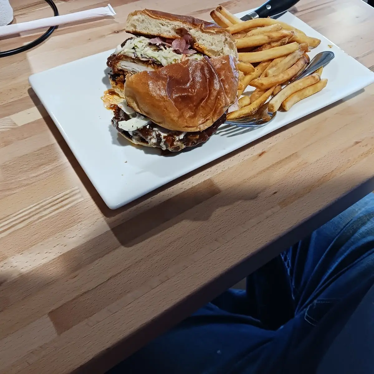 Nashville Hot Chicken Burger and Fries