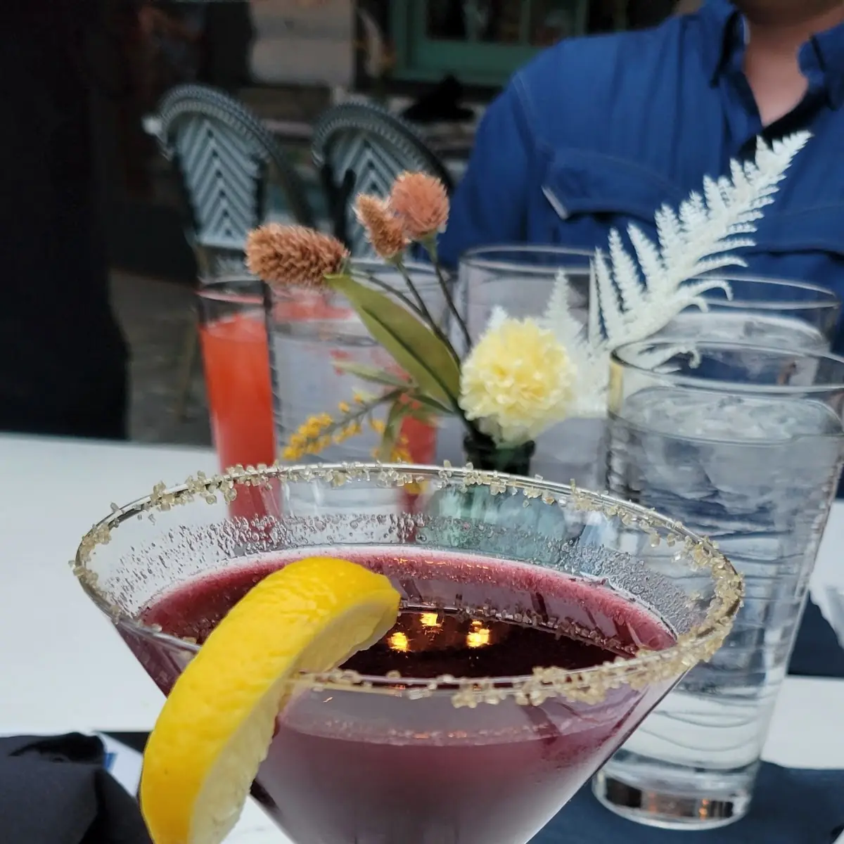 Blueberry Lemon Drop Martini