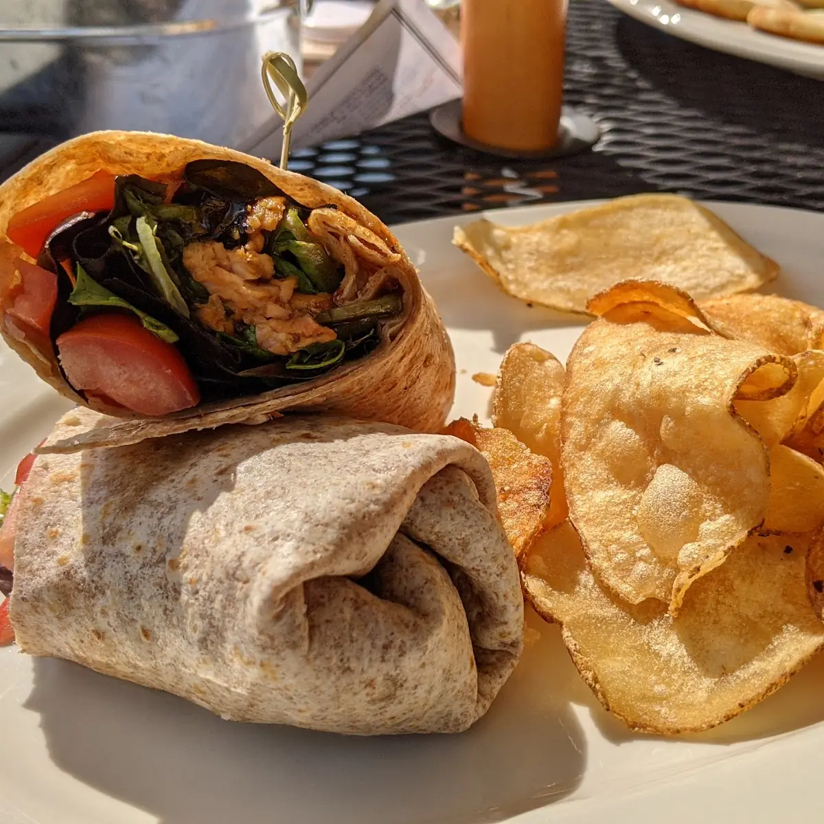 Salmon Teriyaki Wrap