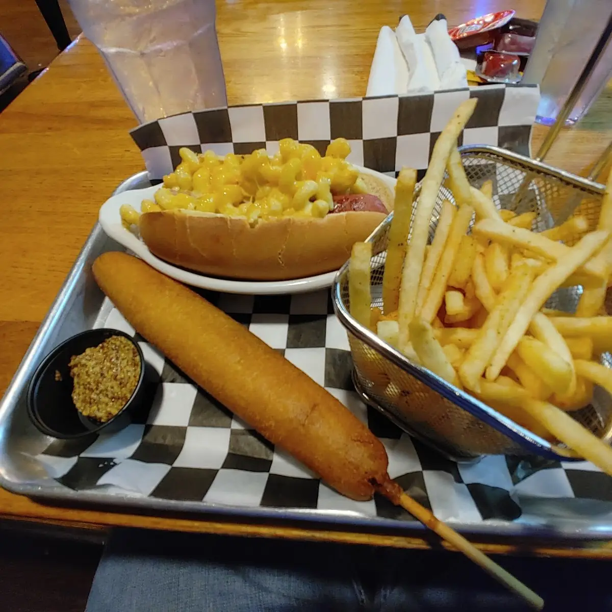 A Jack Russell and a Corn Dog