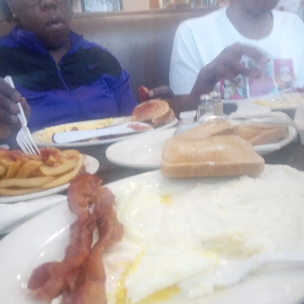 2egg Breakfast with Bacon and Cheese Grits