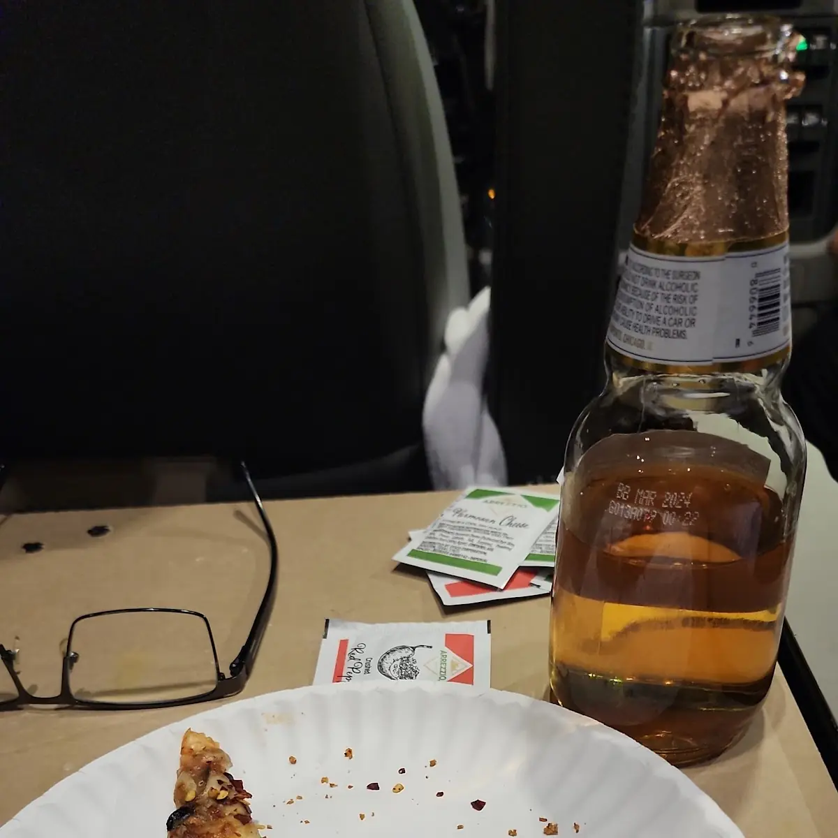 Beer and Pizza Slice