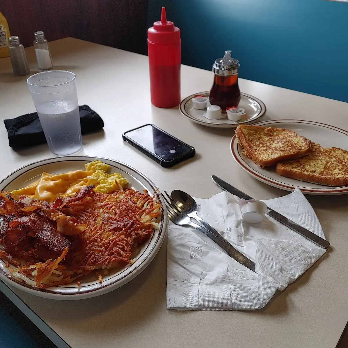 Short Stack French Toast Bacon Eggs Hash Browns