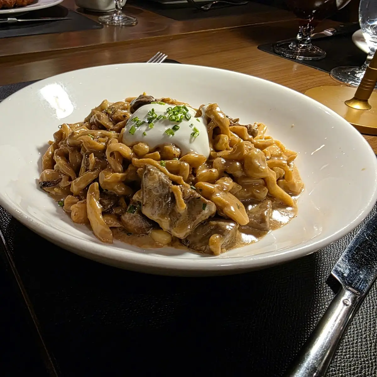 Spätzle with Smoked Chicken