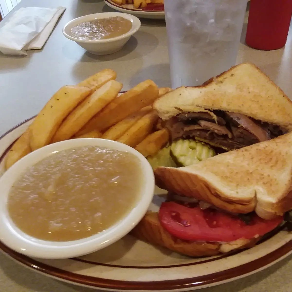 Roast Beef Sandwich with Fries
