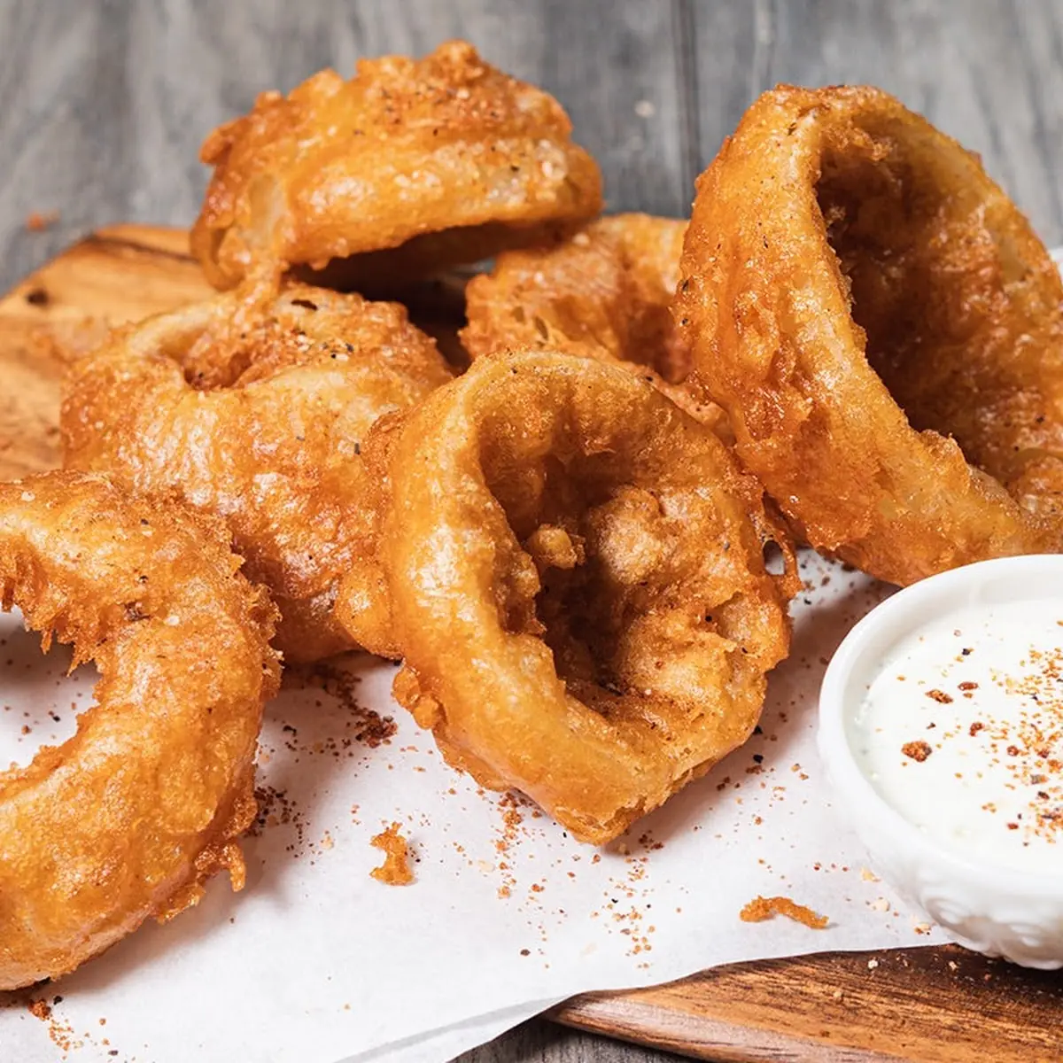 Beer-Battered Onion Rings