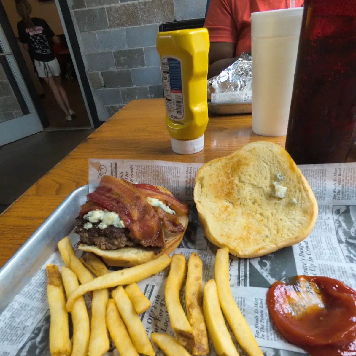 Beef and Blue Cheese Burger