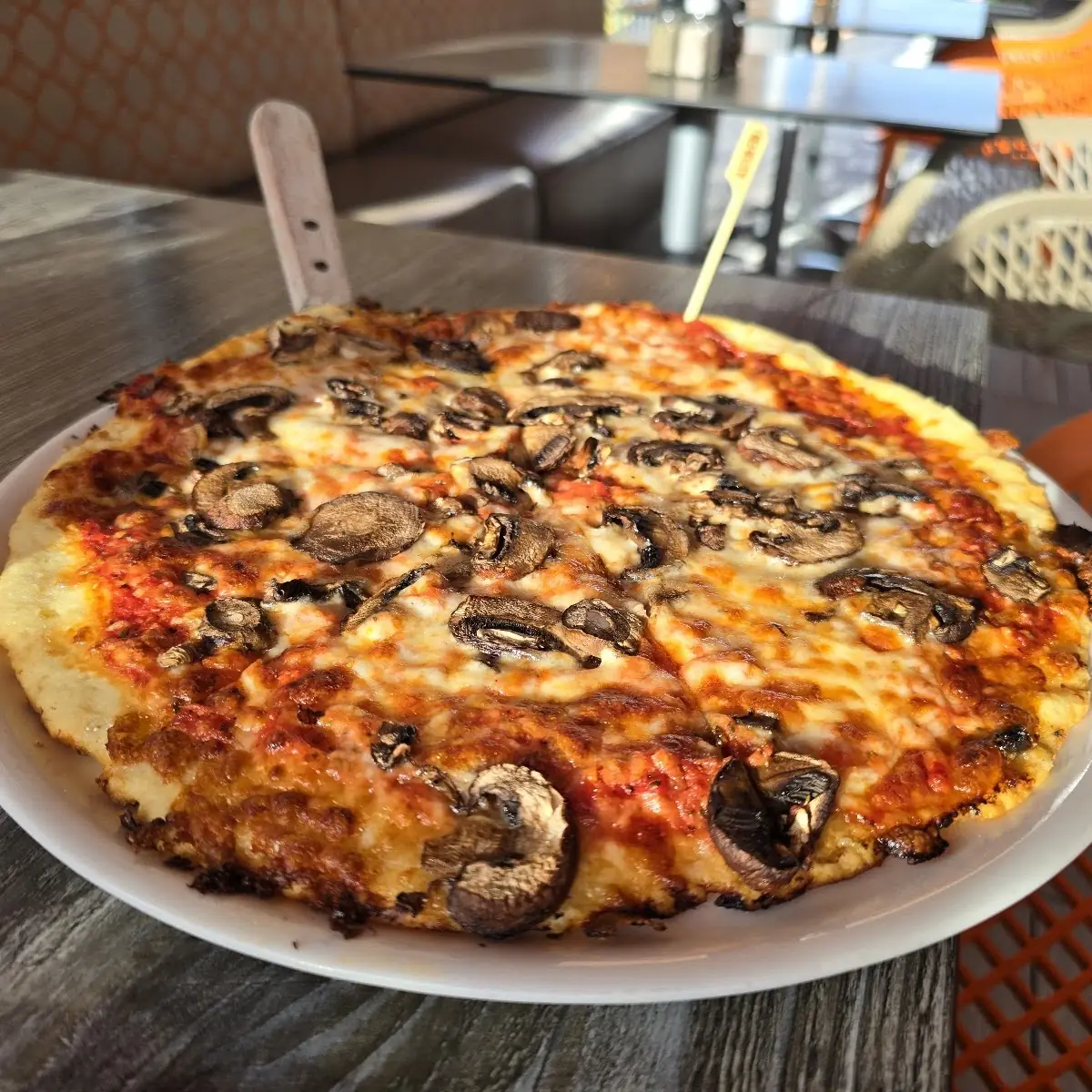 Gluten Free Mushroom Pizza