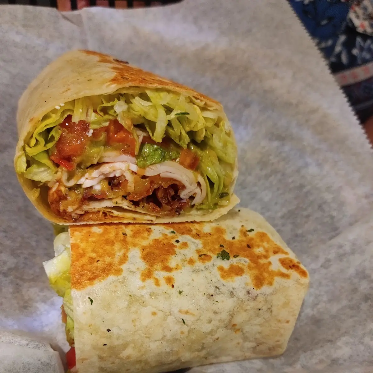 Turkey Bacon Guacamole Wrap