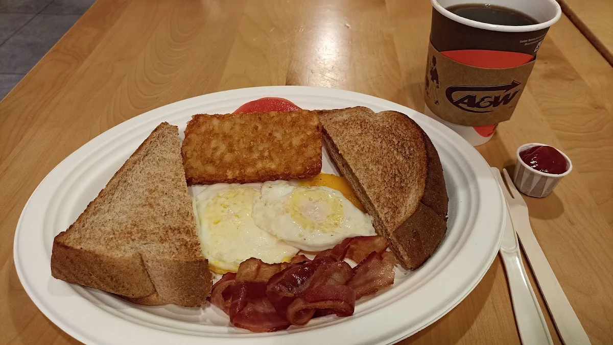 Combo Déjeuner Classique Classic Bacon & Eggs Combo, A&W Canada