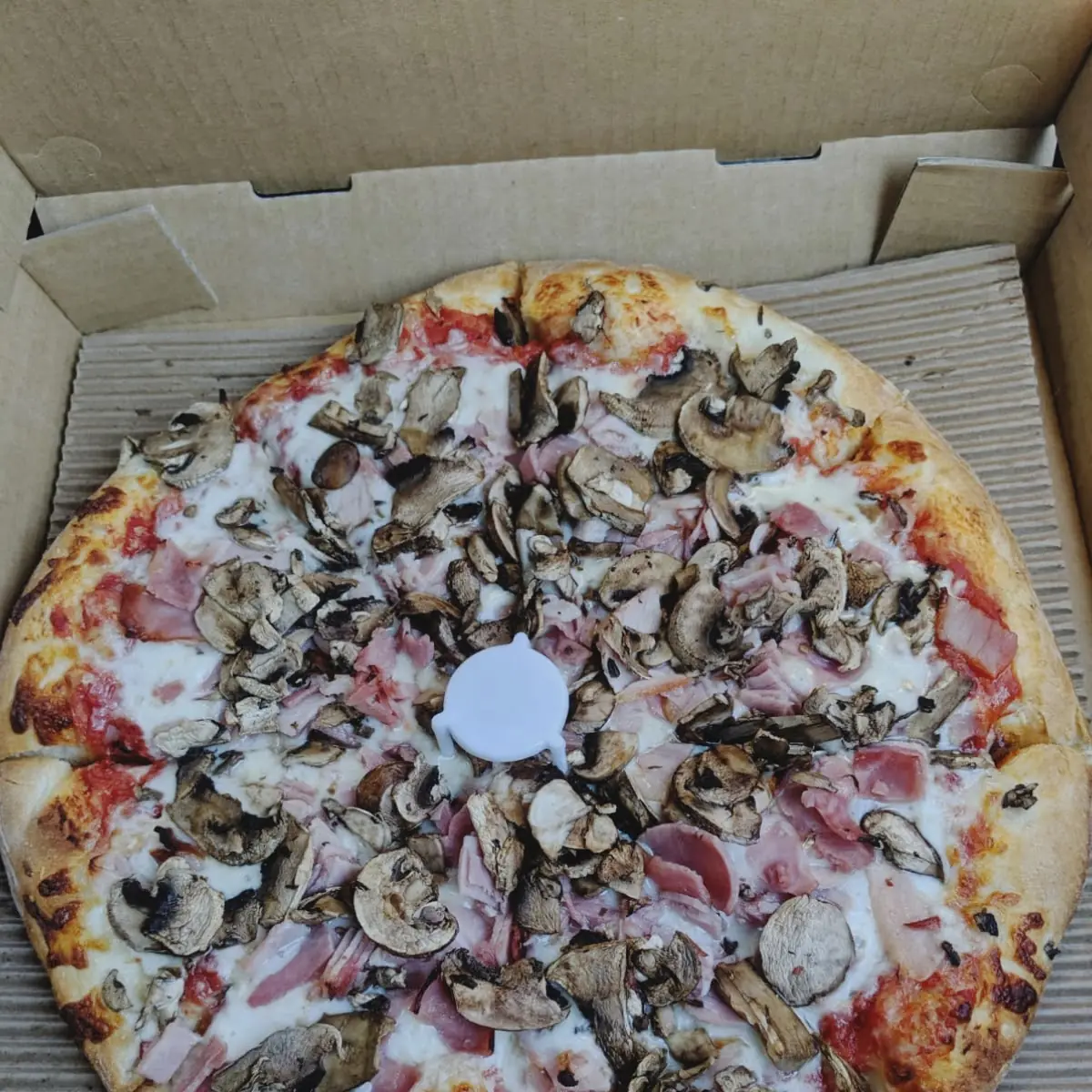 Ham and Mushroom Pizza