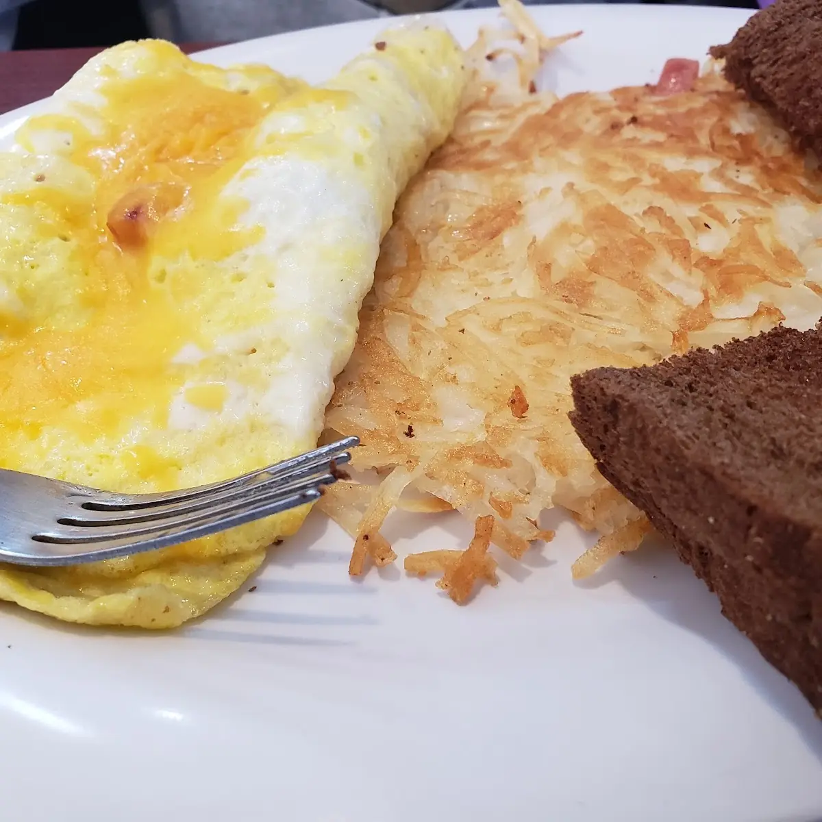 Cheese Omelet Hashbrowns