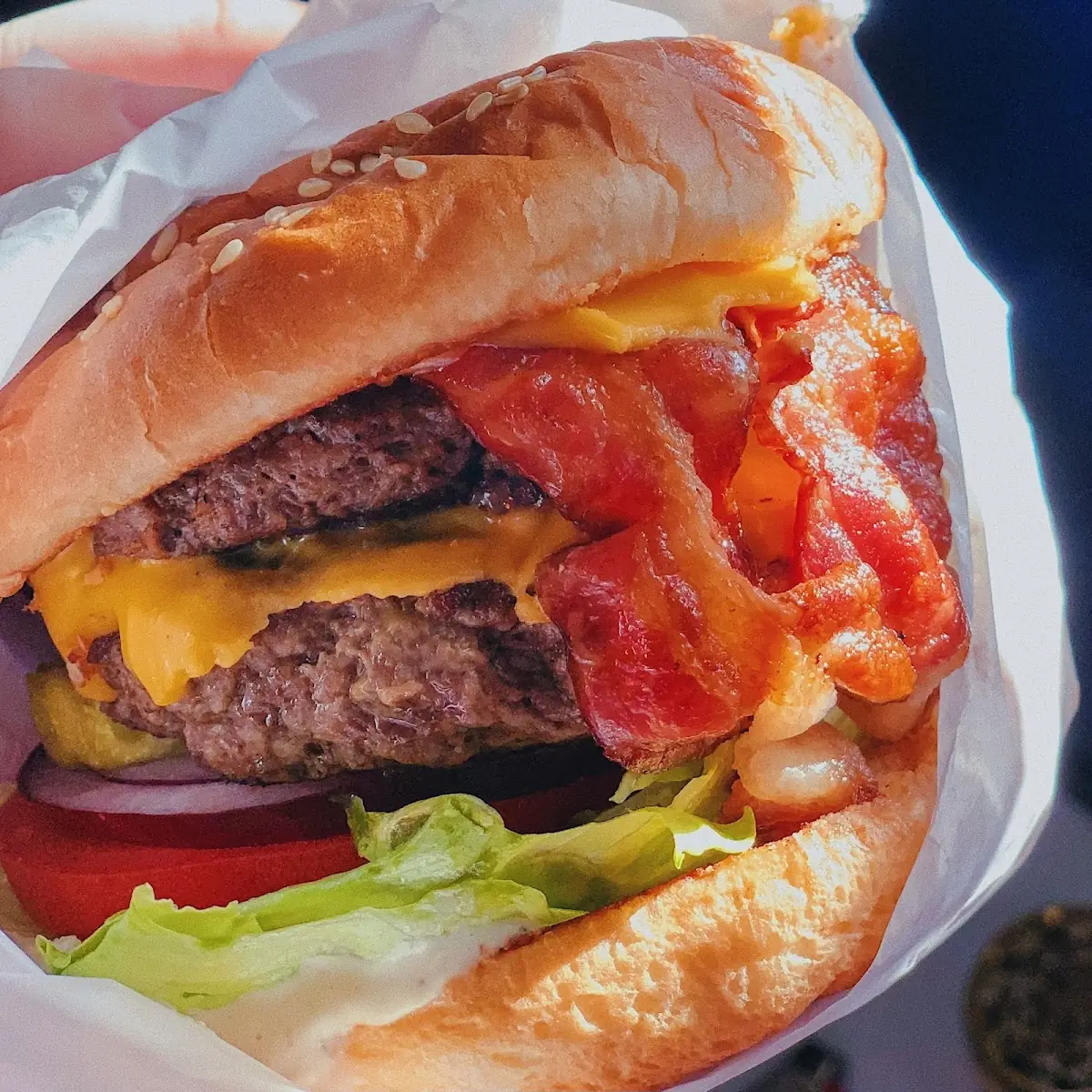 Giant Double Cheeseburger