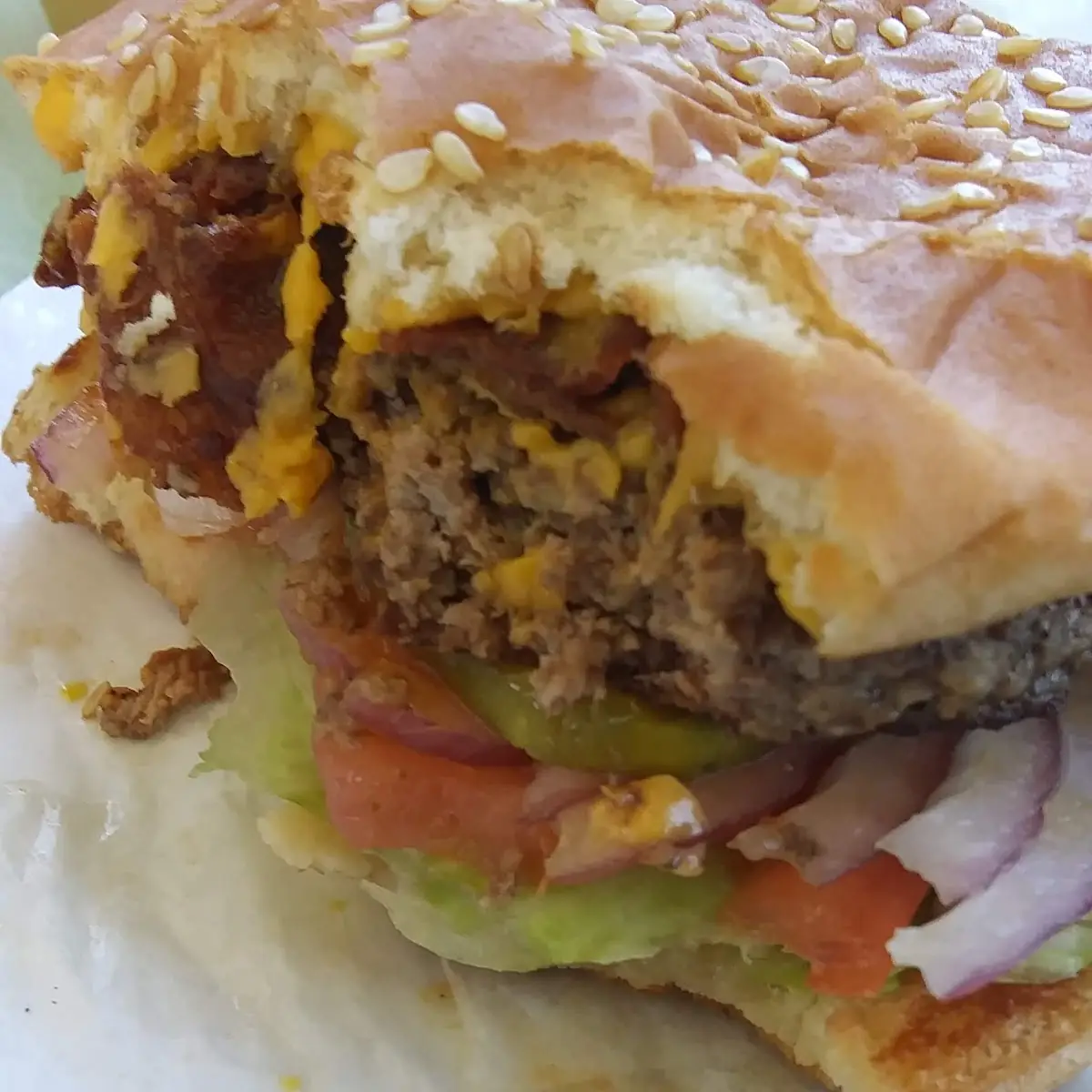 Single Deluxe Cheese Burger