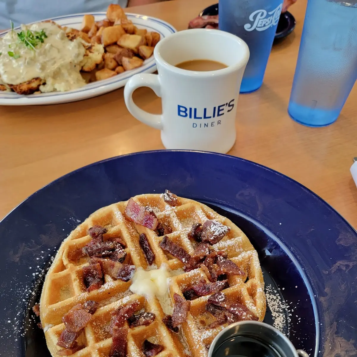 Bourbon Brown Sugar Bacon Waffle
