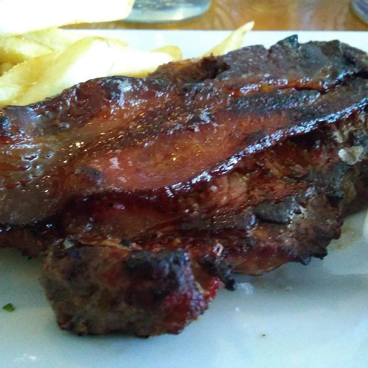 Steak with Candied Bacon
