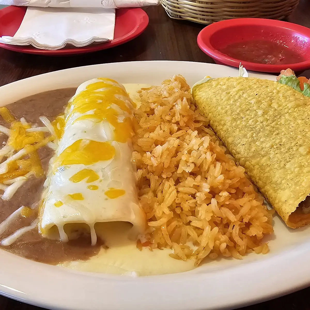 Cheese Enchilada & Taco