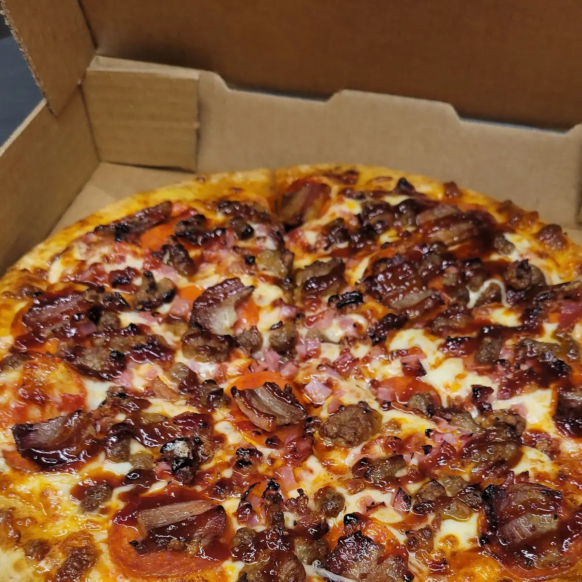 Triple Threat Pepperoni with Hot Honey