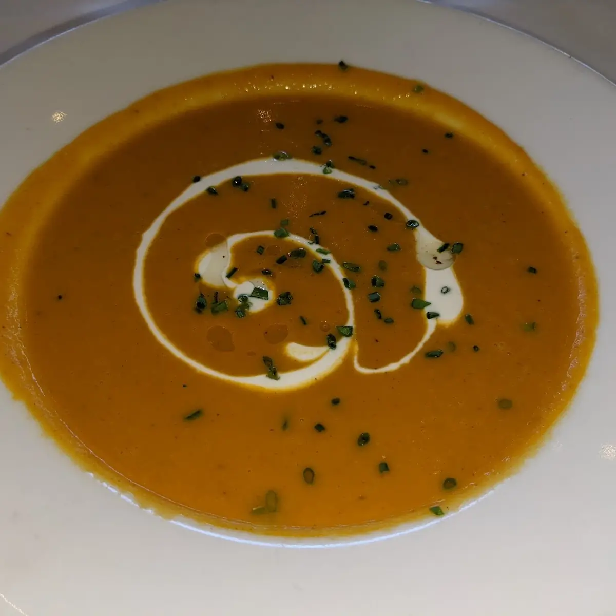 Curried Butternut Squash and Apple Soup