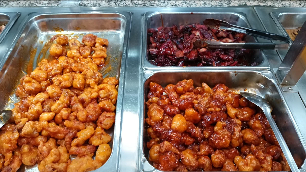 Orange Chicken Honey Chicken BBQ Pork