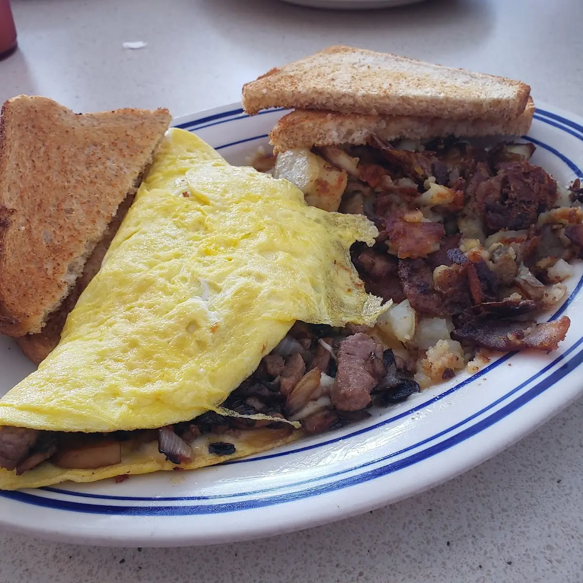 Corned Beef Hash Omelette