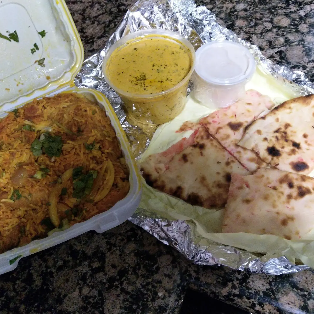 Chicken Biryani Chicken Malai Methi Kashmiri Naan