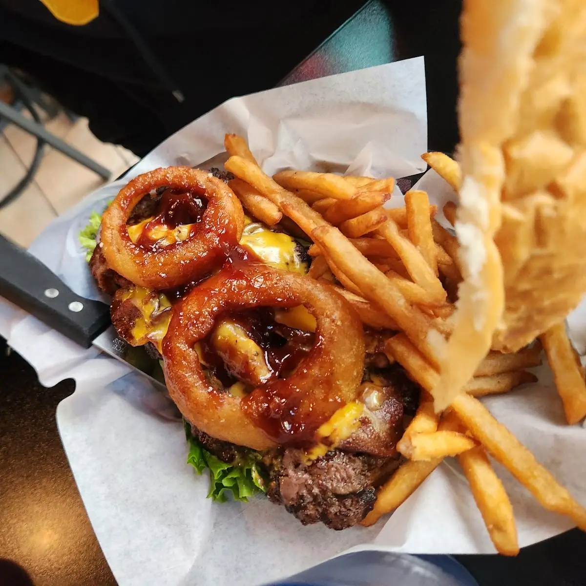 Stagecoach Burger and Fries
