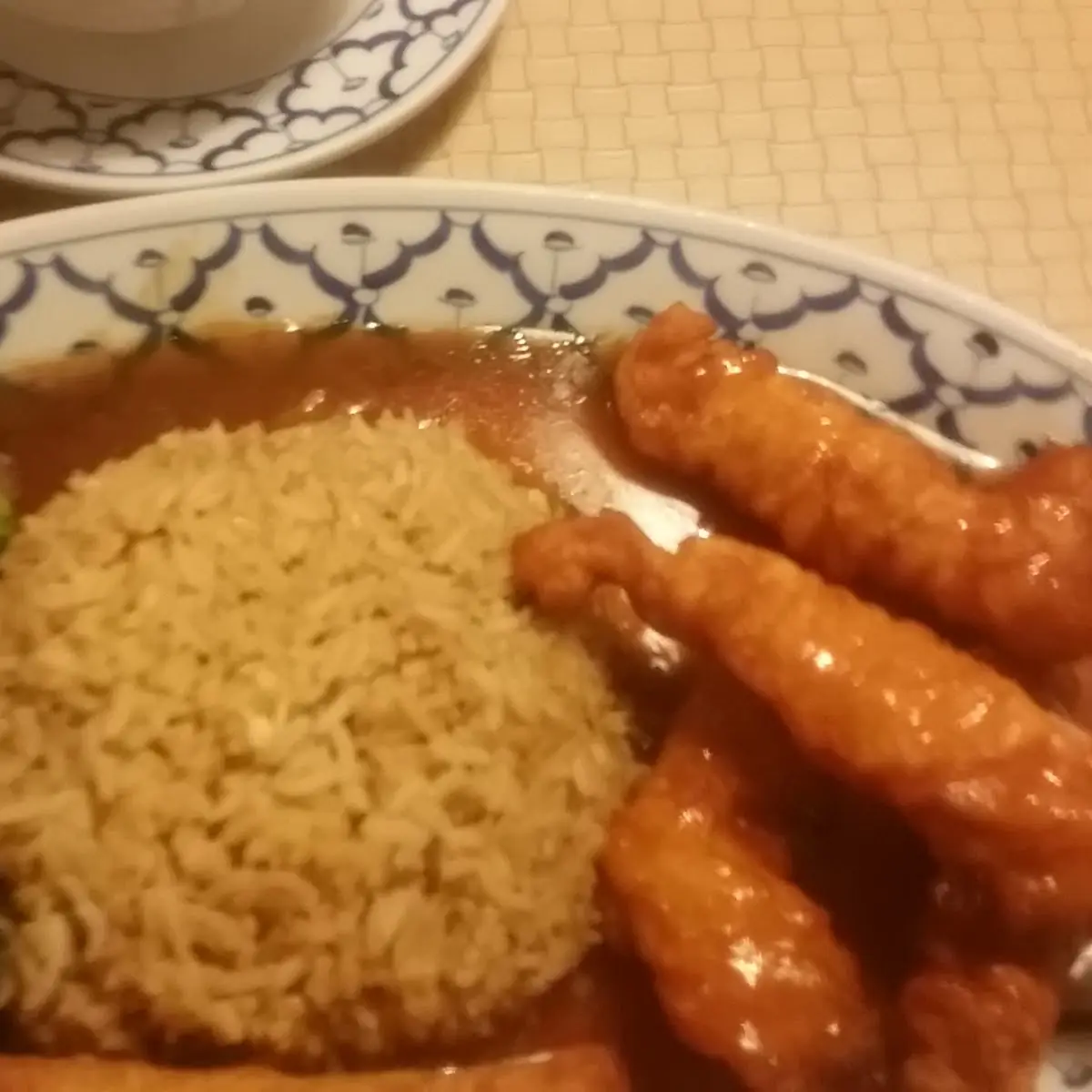 Broccoli Beef Sweet Sour Chicken with Fried Rice Combo Meal
