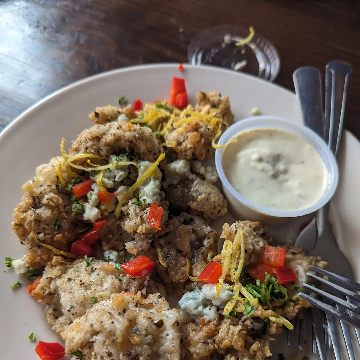 Blue Cheese Fried Oysters