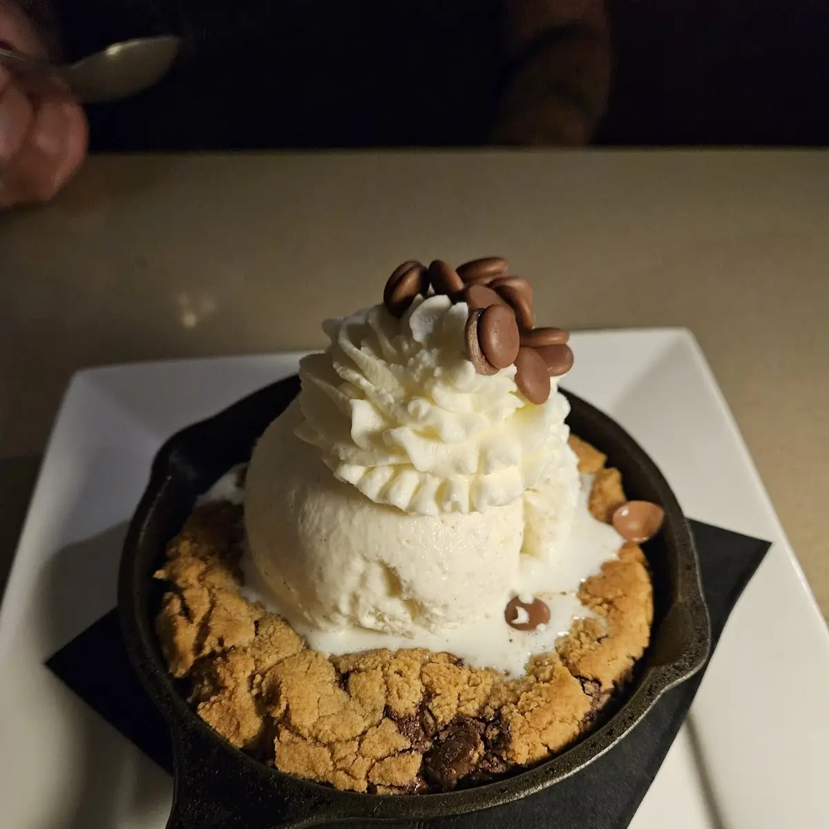 Skillet Chocolate Chip Cookie