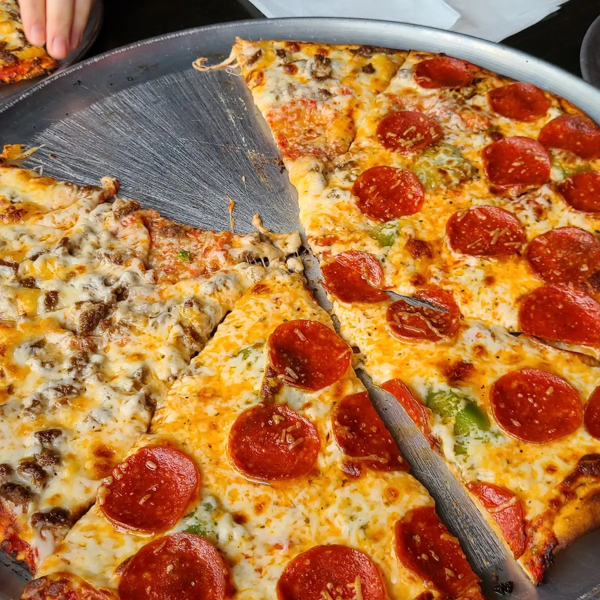1 2 Pepperoni 1 2 Buffalo Chicken Pizza