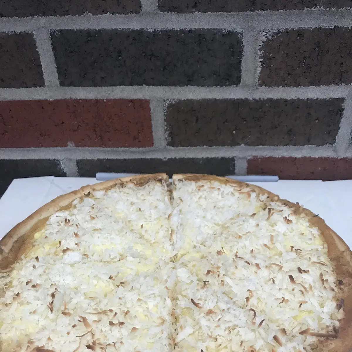 Coconut Cream Dessert Pizza