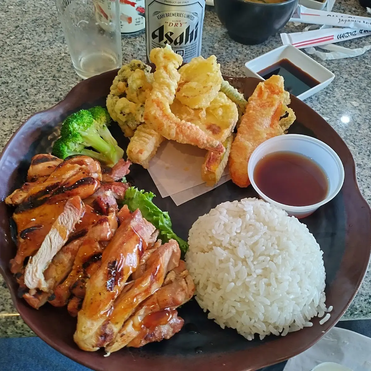 Teriyaki Chicken and Shrimp