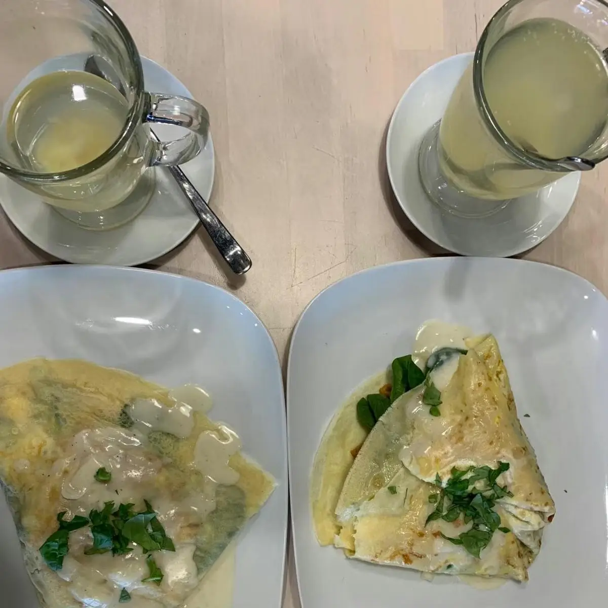 Chicken Crepes, Belgian Waffle Bar