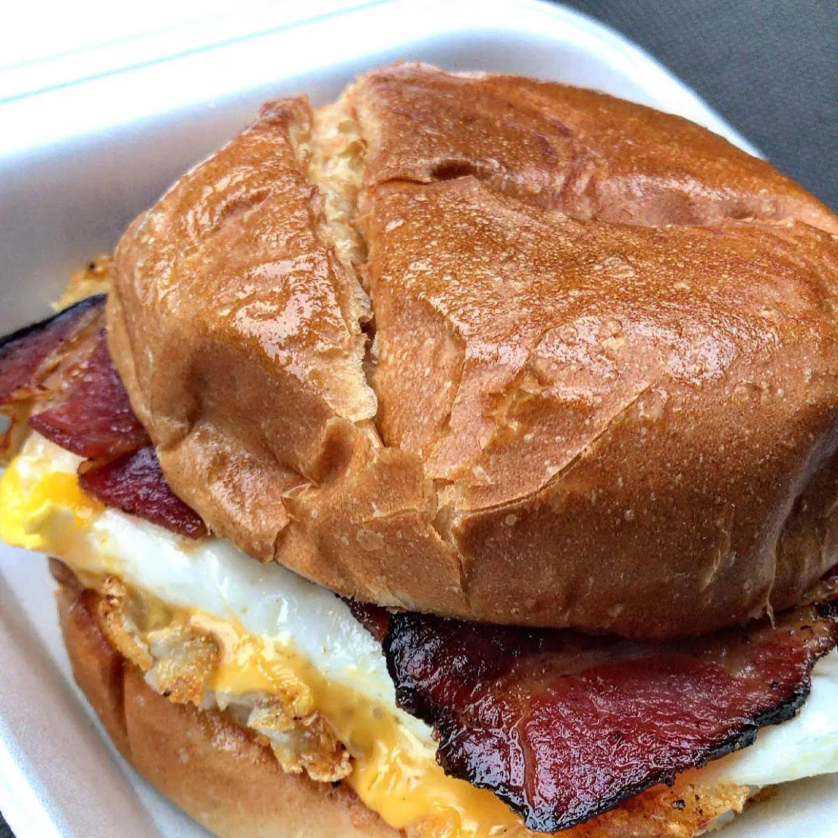 Brown Breakfast Sandwich